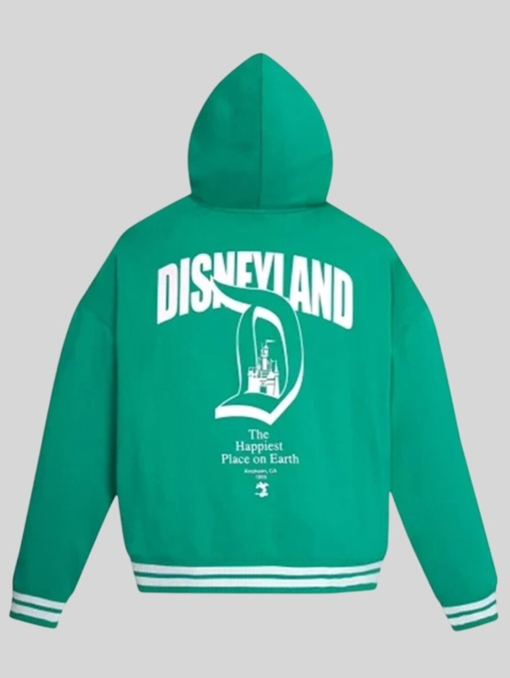 Women Disneyland Varsity Hoodie Green NWT Sz XL - Picture 3 of 12